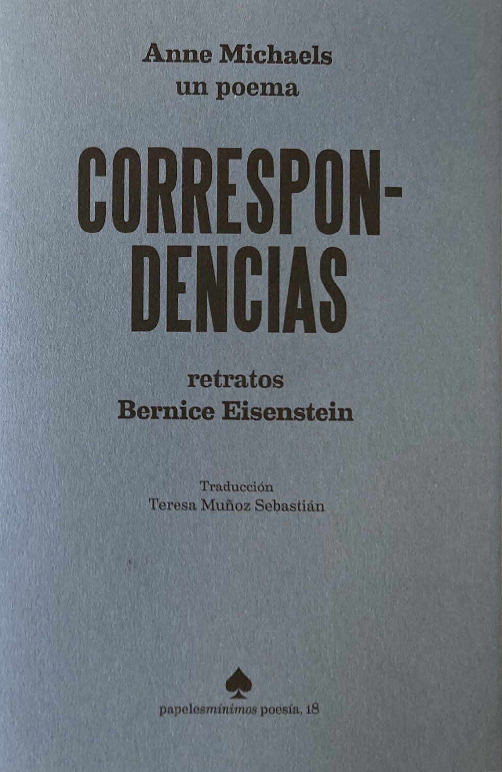 Correspondencias : Un poema y retratos
