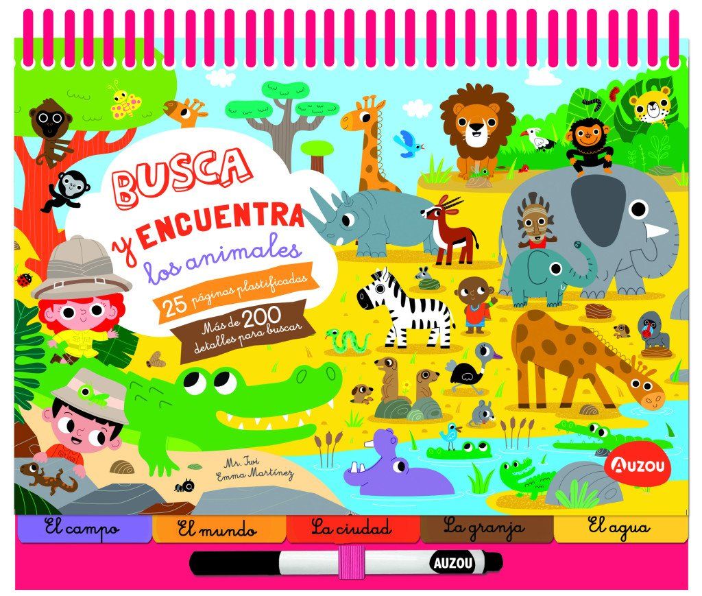 Espiral. Busca y encuentra los animales