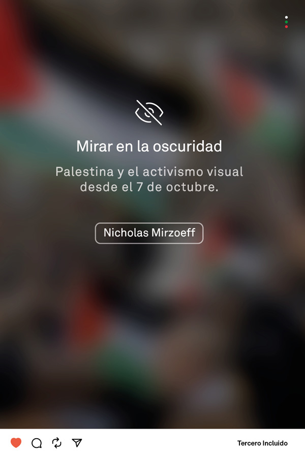 MIRAR EN LA OSCURIDAD : Palestina y el activismo visual desde el 7 de octubre