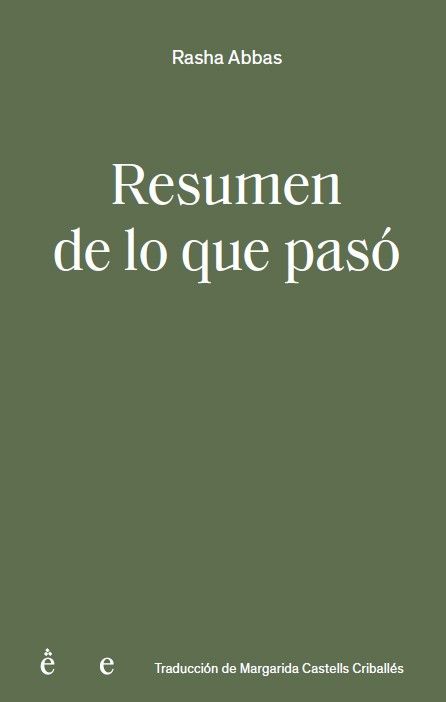 RESUMEN DE LO QUE PASÓ
